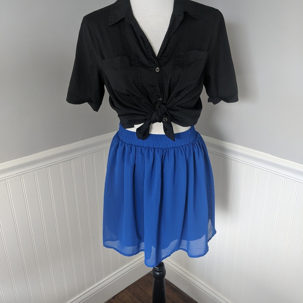 Forever 21 blue miniskirt size size small